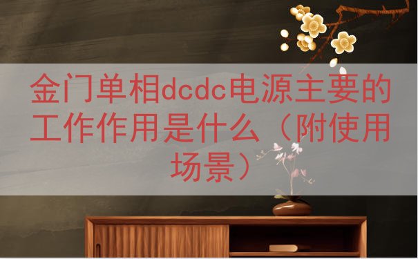 金门单相dcdc电源的工作作用是什么（附使用场景）
