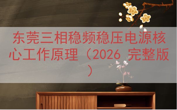 东莞三相稳频稳压电源核心工作原理（2026 完整版）